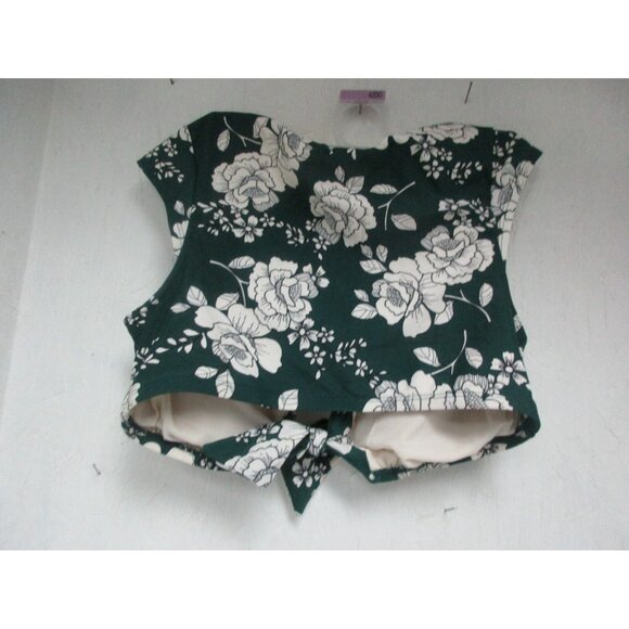 Adore Me Women's  Swim  Top Outline Roses Print Size Medium NWOT - Picture 2 of 2